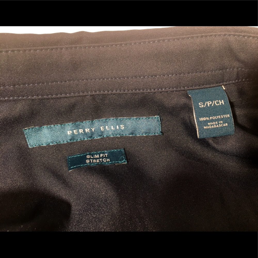 Perry Ellis Vibrant + Soft Short Sleeve Button-Up - Picture 4 of 5